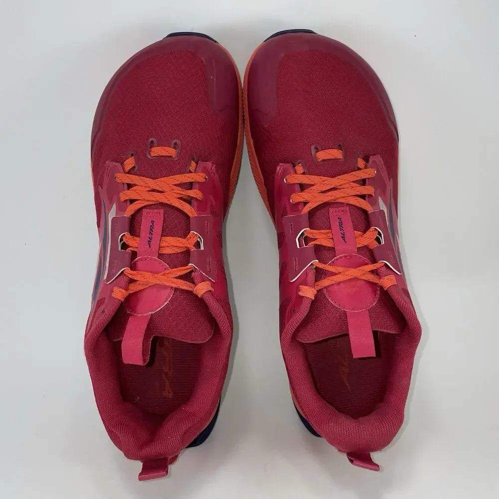 Altra Lone Peak 7 Womens Size 9.5 Burgundy Red Trail Running Shoes Low Top